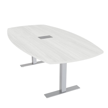 Skutchi Designs 45 in W, 84 in L, 29 in H, Engineered Wood Top, White HAR-ABOT-46X84-T-ELEC-WHCYPRESS